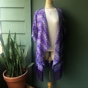 Boho Fringe Kimono 💜